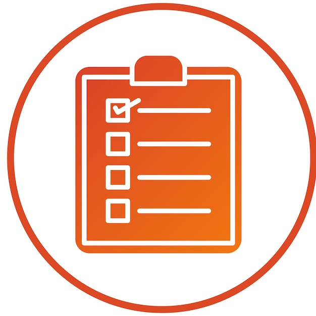 Vectorontwerp Checklist Icon Style