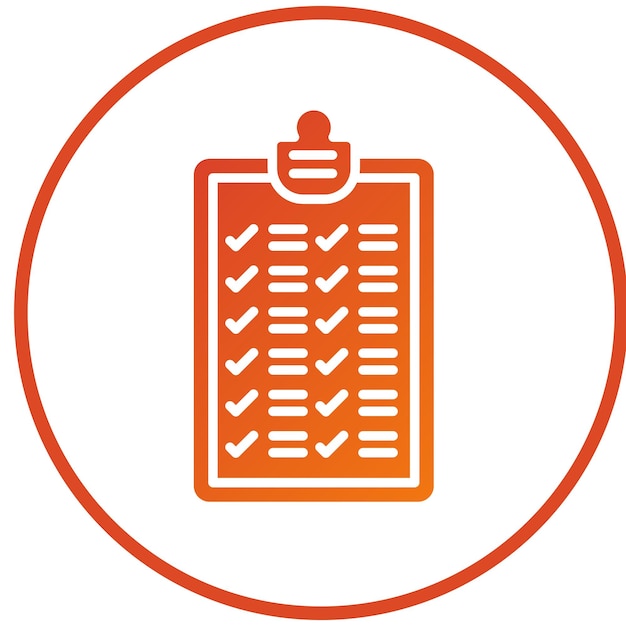 Vectorontwerp Checklist Icon Style