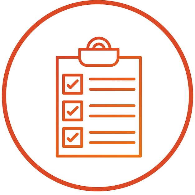 Vectorontwerp Checklist Icon Style