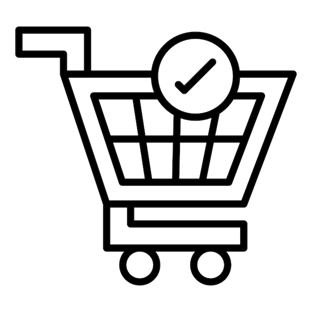 Vectorontwerp Checkout Icon Style