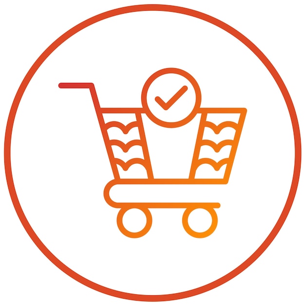 Vectorontwerp Checkout Icon Style