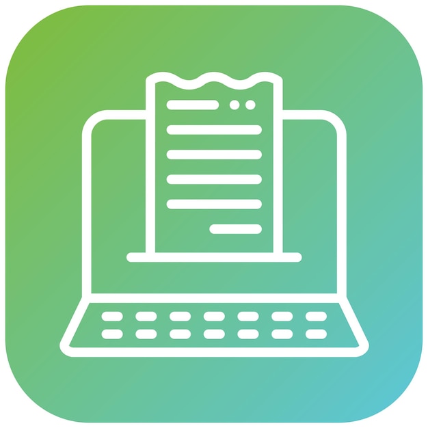Vectorontwerp Checkout Page Icon Style