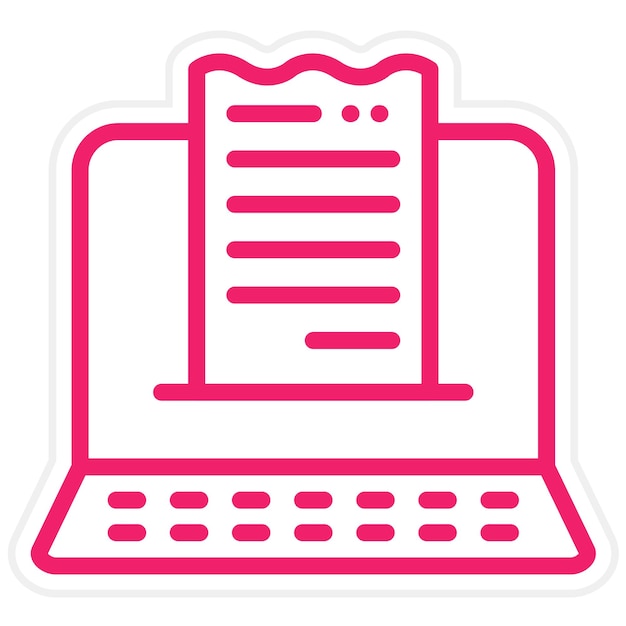 Vectorontwerp Checkout Page Icon Style