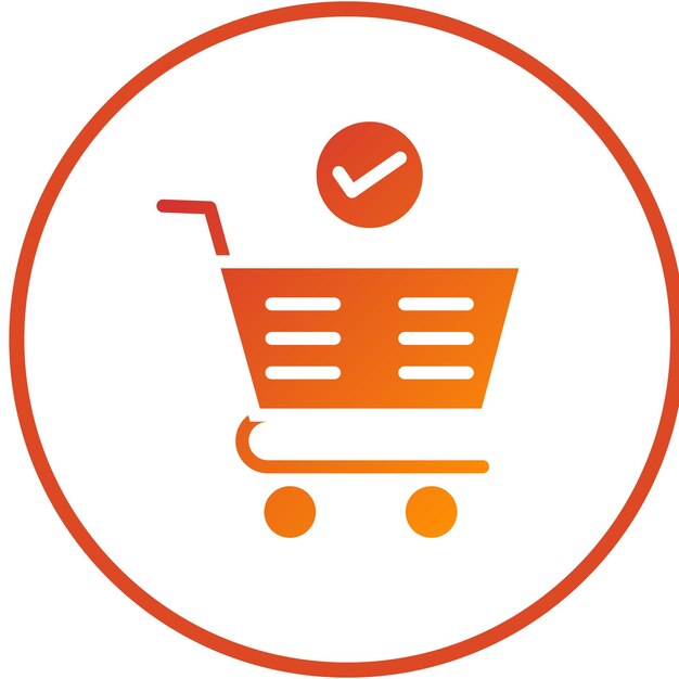 Vectorontwerp CheckoutCart Icon Style