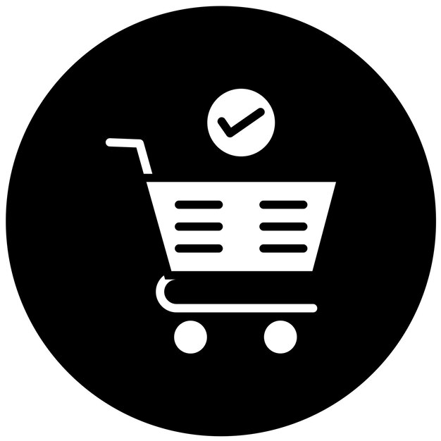 Vectorontwerp CheckoutCart Icon Style