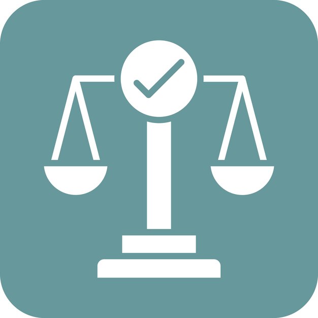 Vectorontwerp Checks and Balances Icon Style