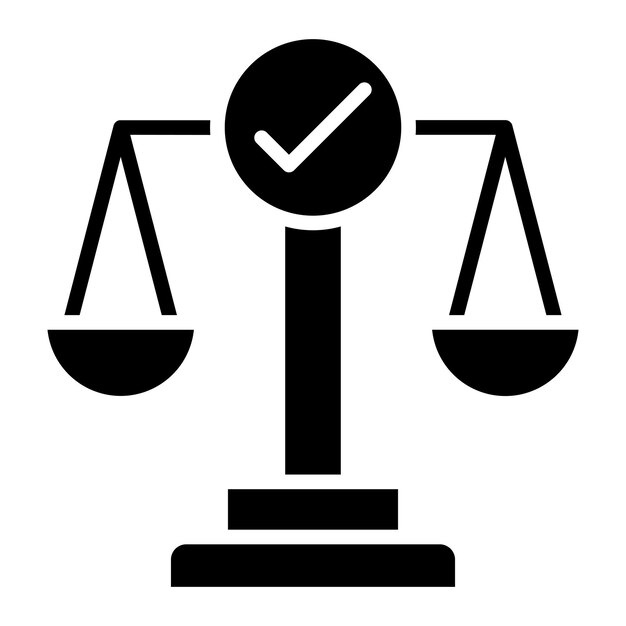 Vectorontwerp Checks and Balances Icon Style