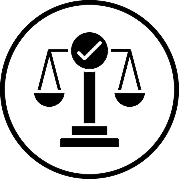 Vectorontwerp Checks and Balances Icon Style