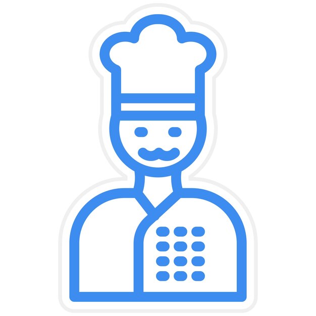 Vectorontwerp Chef Icon Style