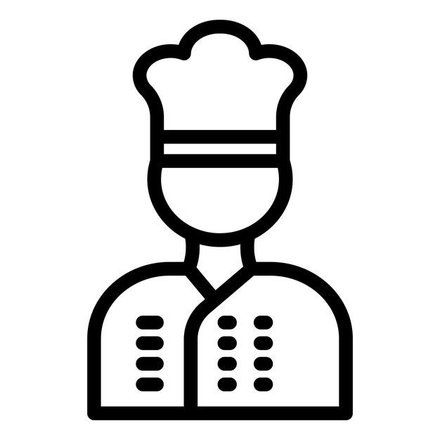 Vectorontwerp Chef Icon Style