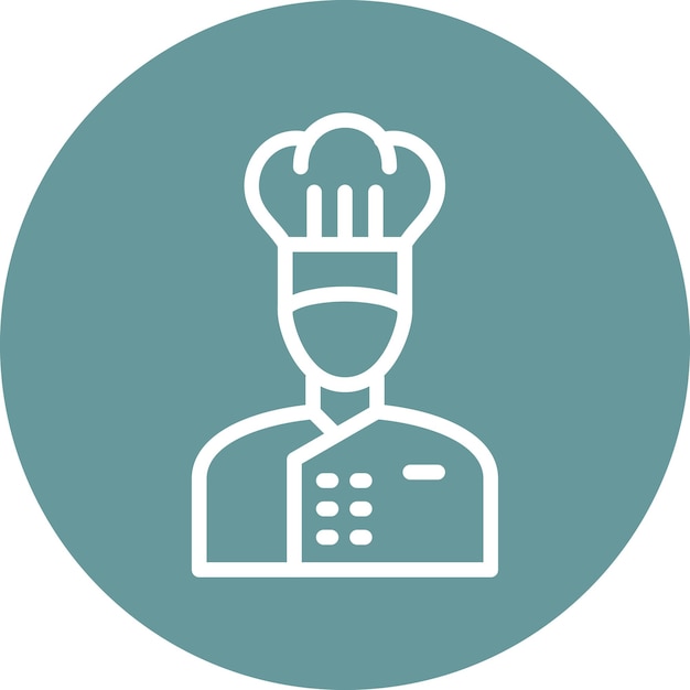 Vectorontwerp Chef Icon Style