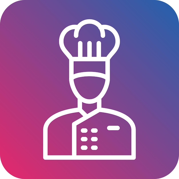 Vectorontwerp Chef Icon Style