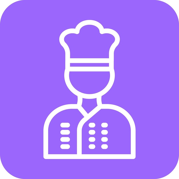 Vectorontwerp Chef Icon Style