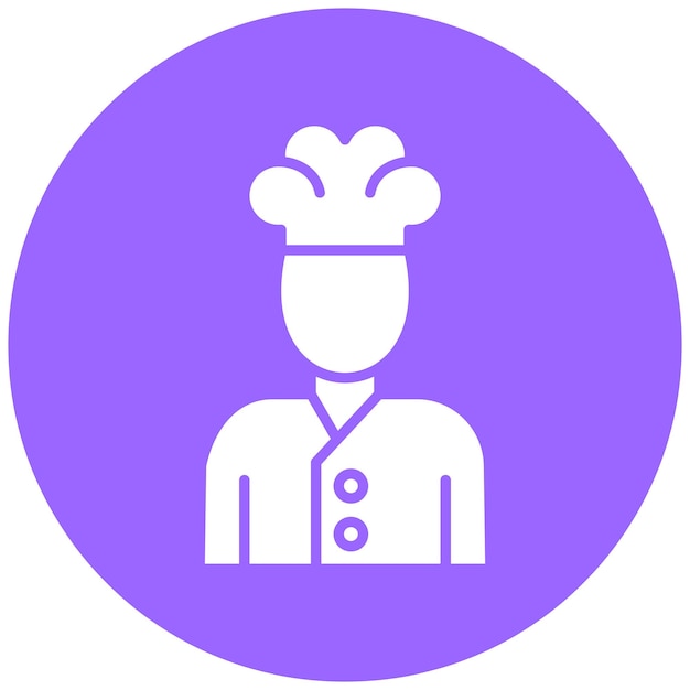 Vectorontwerp Chef Icon Style