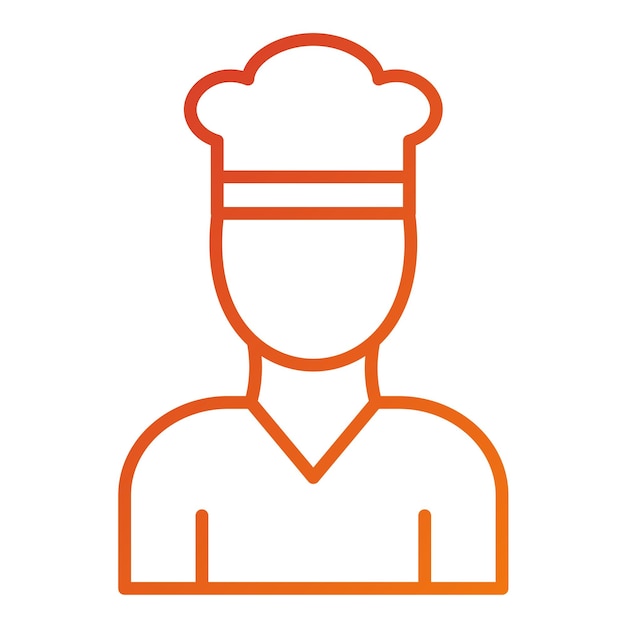 Vectorontwerp Chef Icon Style