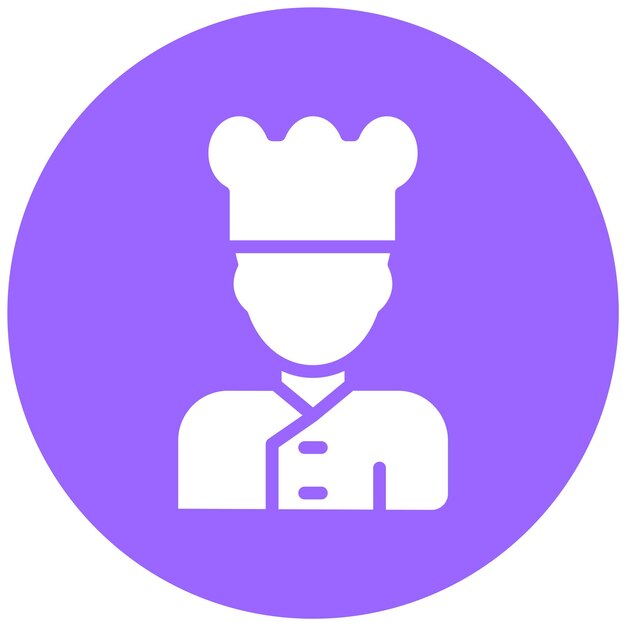 Vectorontwerp Chef Icon Style