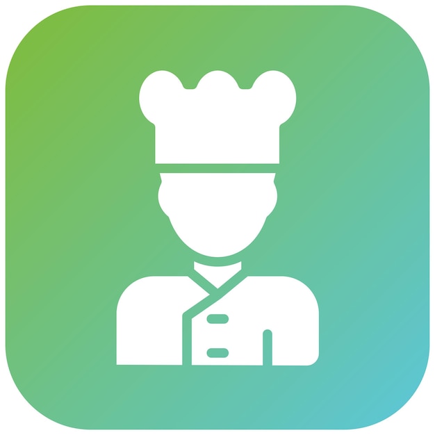 Vectorontwerp Chef Icon Style