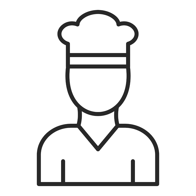 Vectorontwerp Chef Icon Style