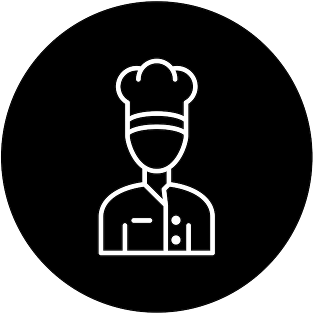 Vectorontwerp Chef Icon Style