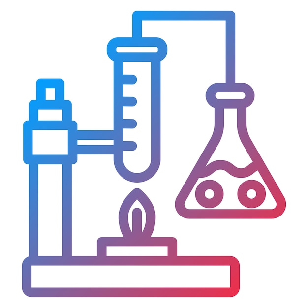 Vectorontwerp Chemie Experiment Icon Style