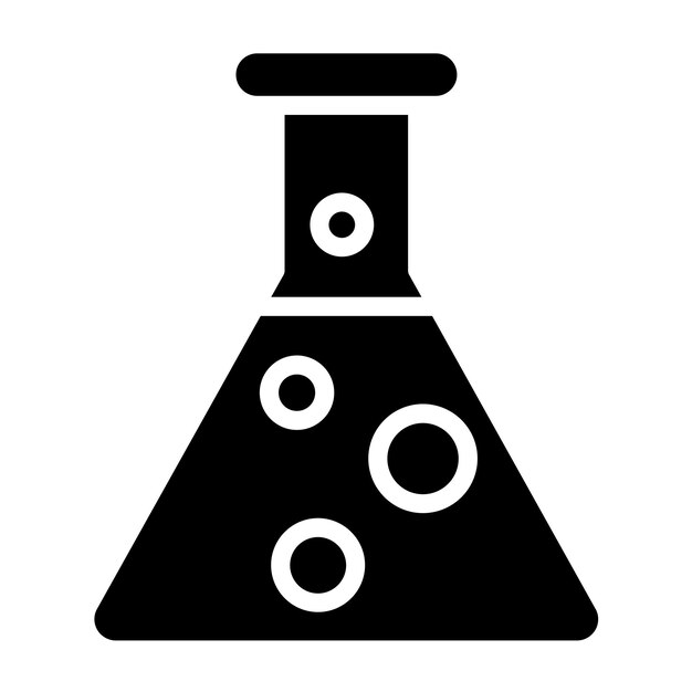 Vectorontwerp Chemie Flask Icon Style
