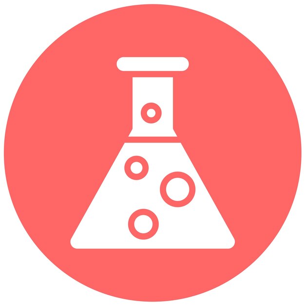 Vectorontwerp Chemie Flask Icon Style