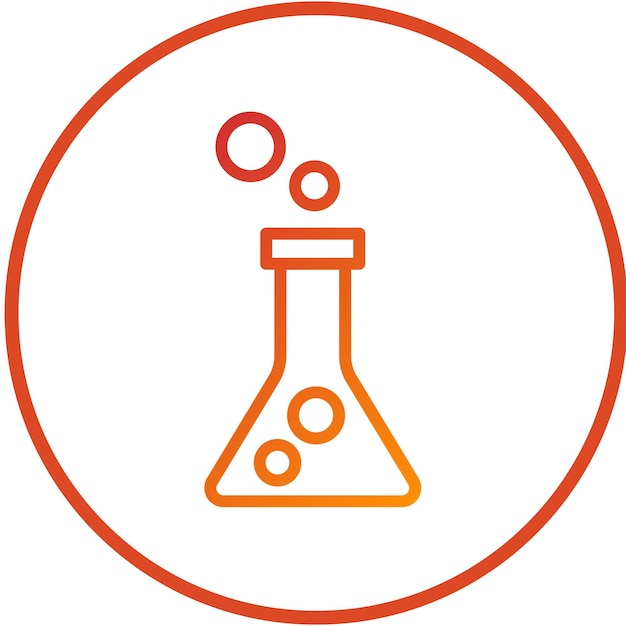 Vectorontwerp Chemie Lab Icon Style