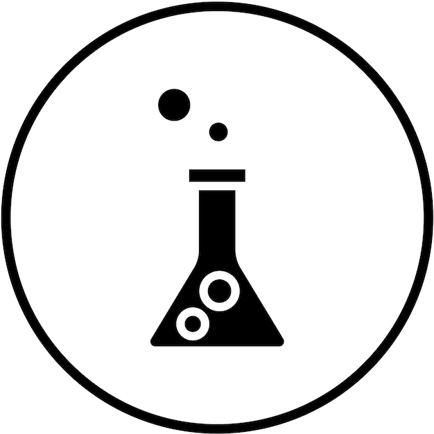 Vectorontwerp Chemie Lab Icon Style