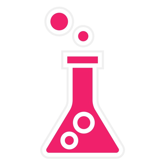 Vectorontwerp Chemie Lab Icon Style