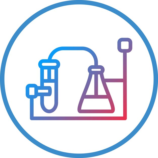 Vectorontwerp Chemisch experiment Icon Style