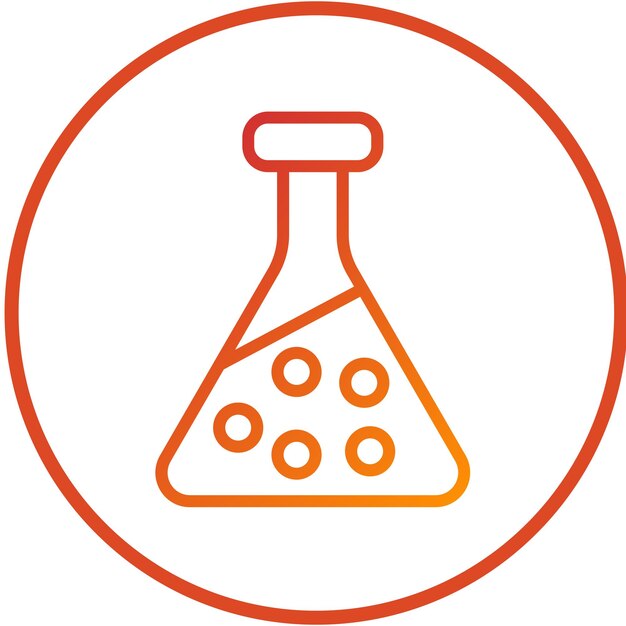 Vectorontwerp Chemist Flask Icon Style
