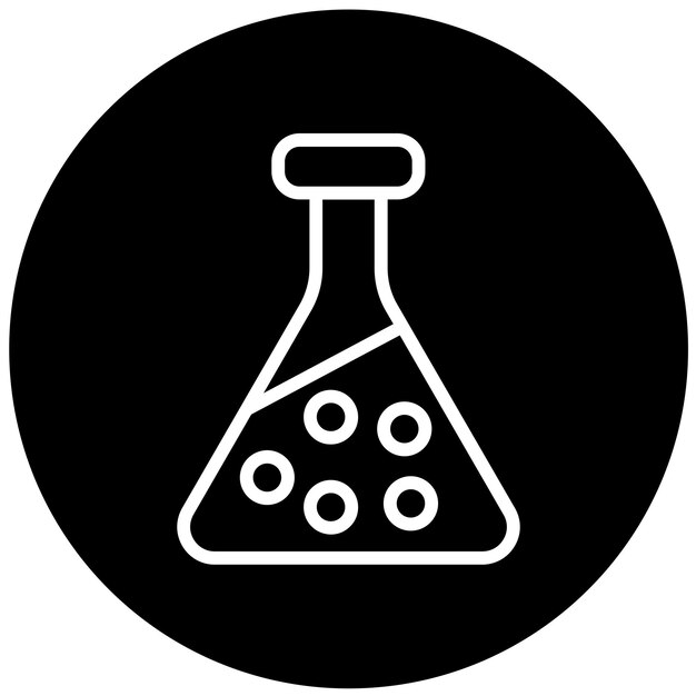 Vectorontwerp Chemist Flask Icon Style