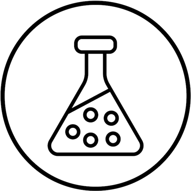Vectorontwerp Chemist Flask Icon Style
