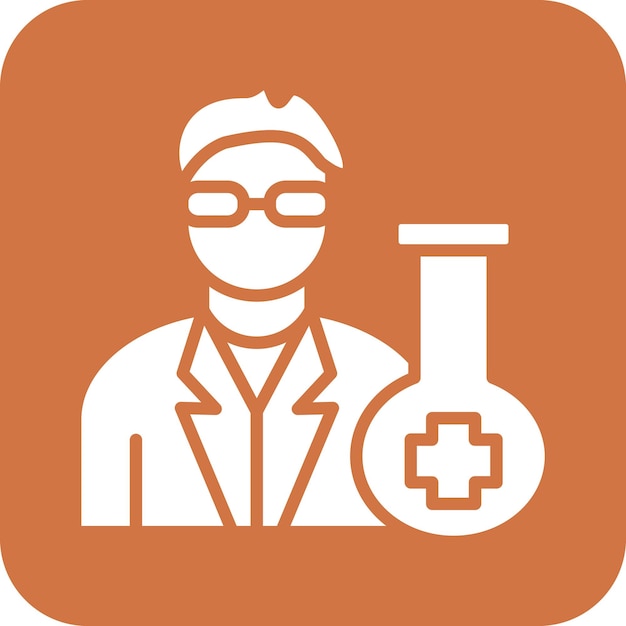 Vectorontwerp Chemist Icon Style