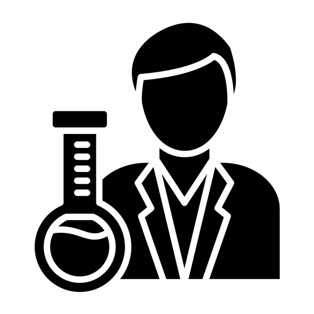 Vectorontwerp Chemist Icon Style