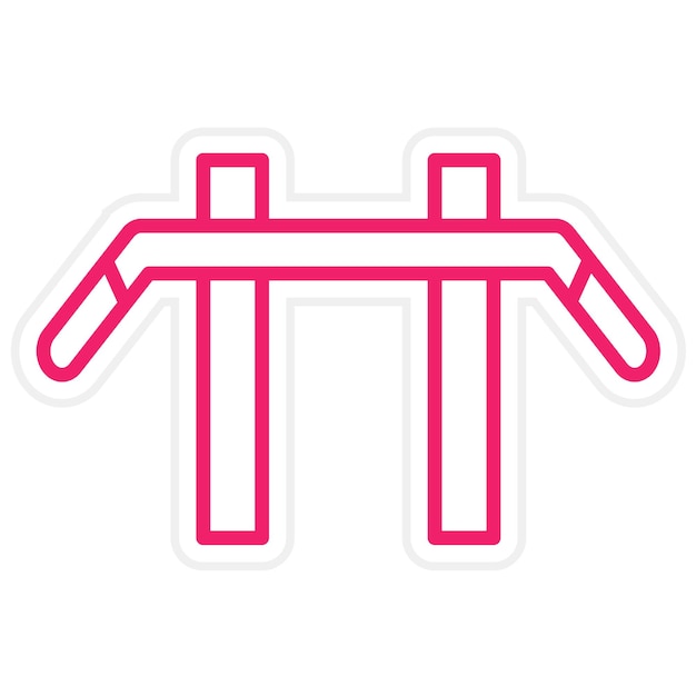 Vectorontwerp Chin Up Bar Icon Style