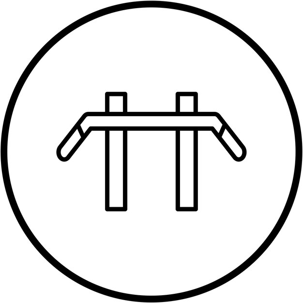 Vectorontwerp Chin Up Bar Icon Style