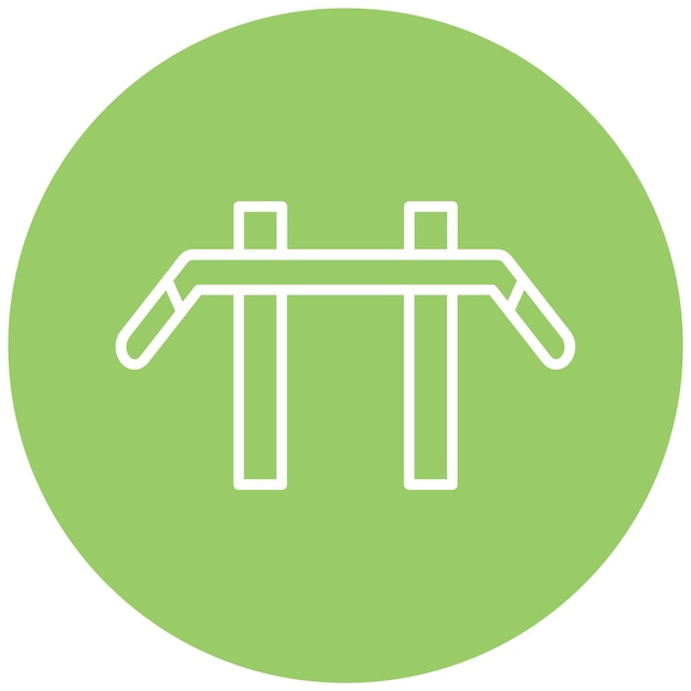 Vectorontwerp Chin Up Bar Icon Style