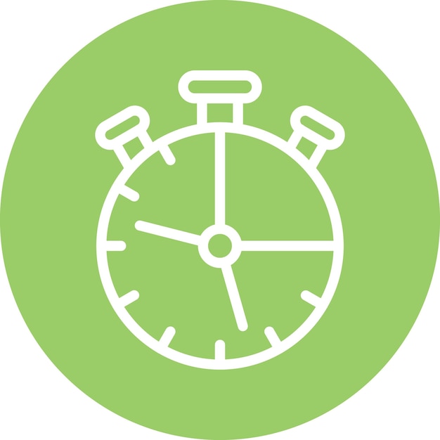 Vector vectorontwerp chronometer icon style