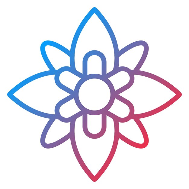 Vectorontwerp Chrysanthemum Icon Style