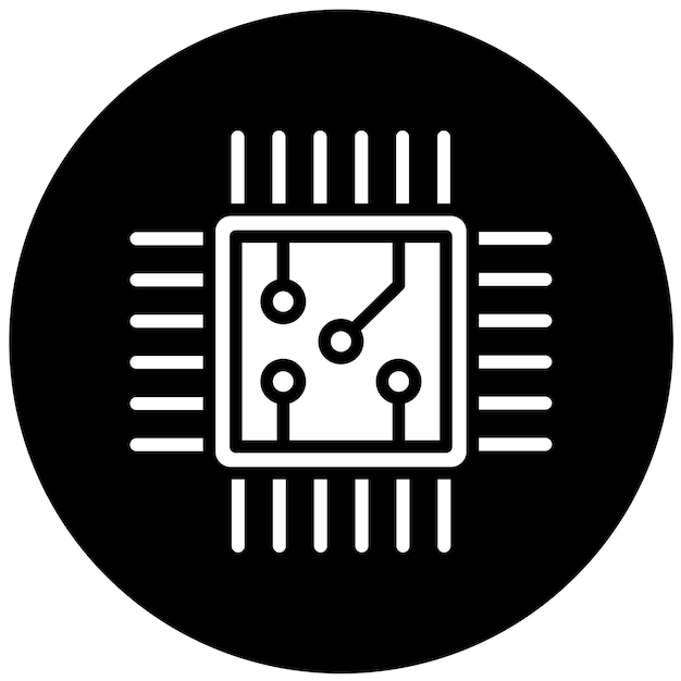 Vectorontwerp Circuit Board Icon Style