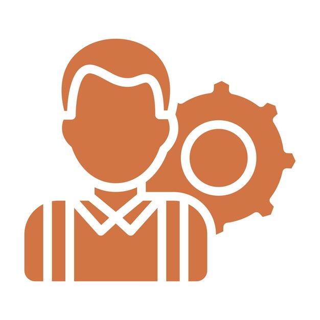 Vectorontwerp Civiele techniek Icon Style