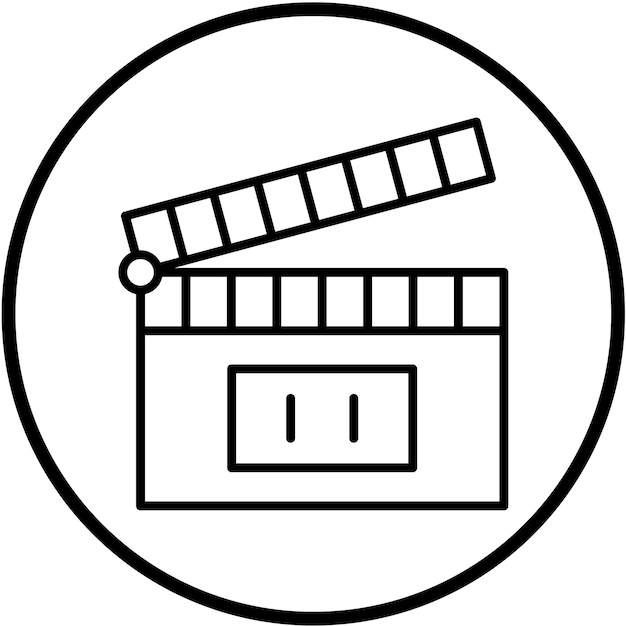 Vectorontwerp Clapperboard Icon Style