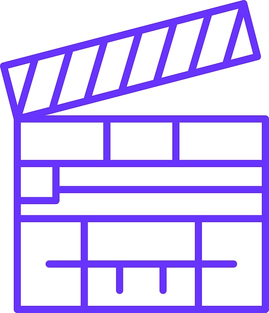 Vectorontwerp Clapperboard Icon Style