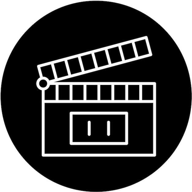 Vectorontwerp Clapperboard Icon Style
