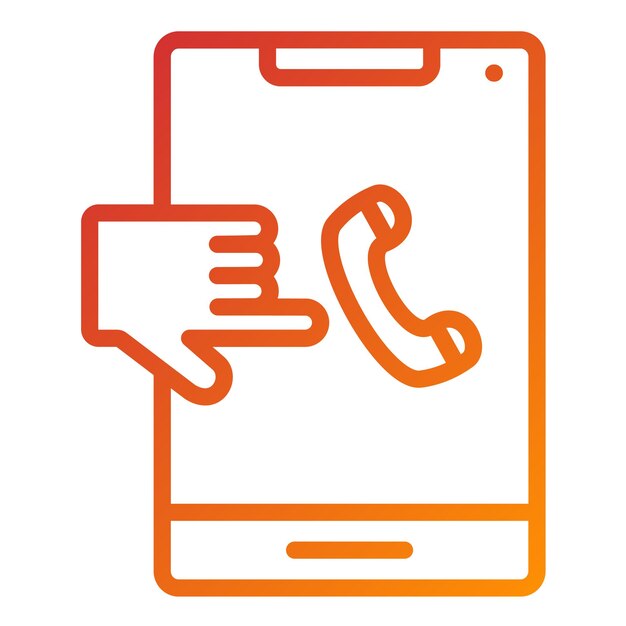 Vectorontwerp ClicktoCall Icon Stijl