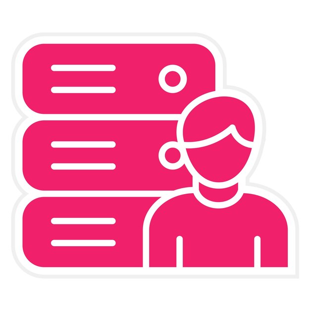 Vectorontwerp Client Base Icon Style