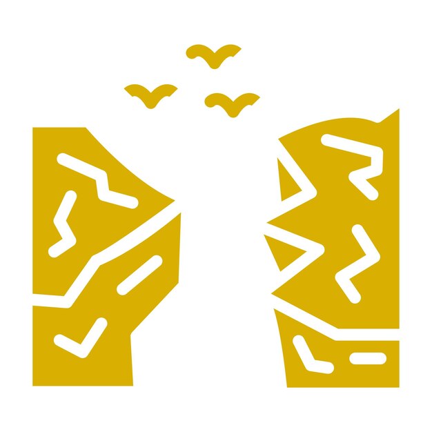 Vectorontwerp Cliff Icon Style