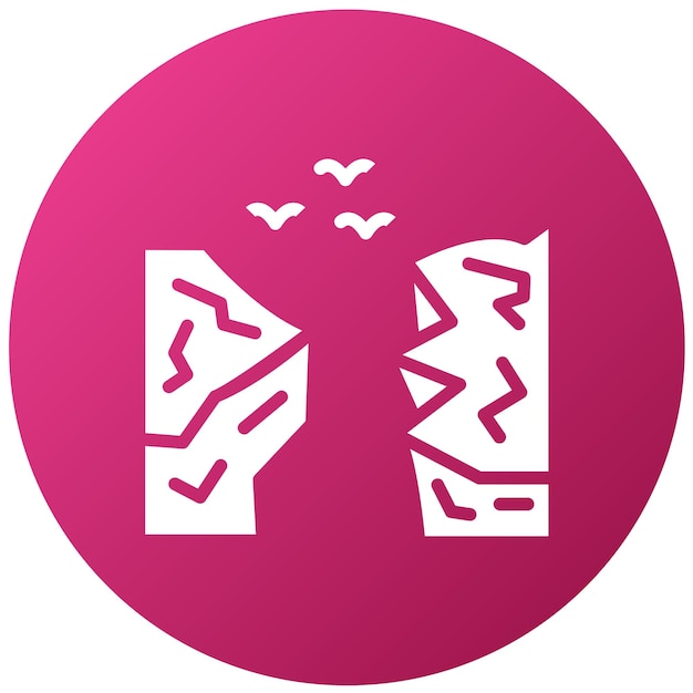 Vectorontwerp Cliff Icon Style