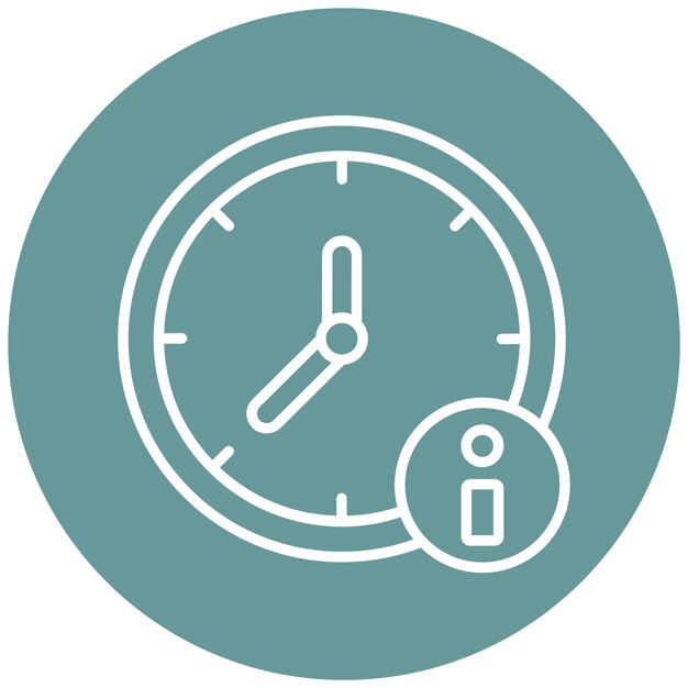 Vector vectorontwerp clock out icon stijl